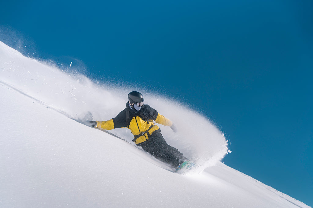 Levi Luggen slash pour Glacier Optics photographié par Maxime Burri