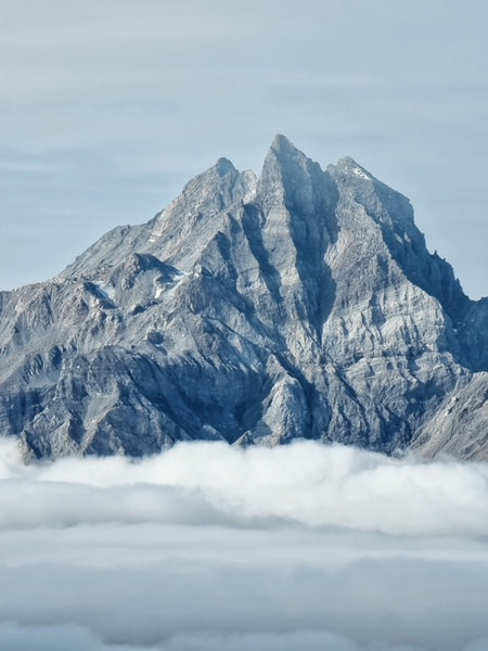 dents du midi from the other side of the rhone valley in the swiss alps