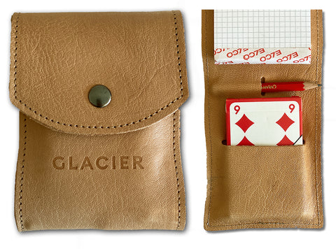 jass card game with swiss leather. jeu de cartes Jass avec cuir 100% suisse de glacier optics