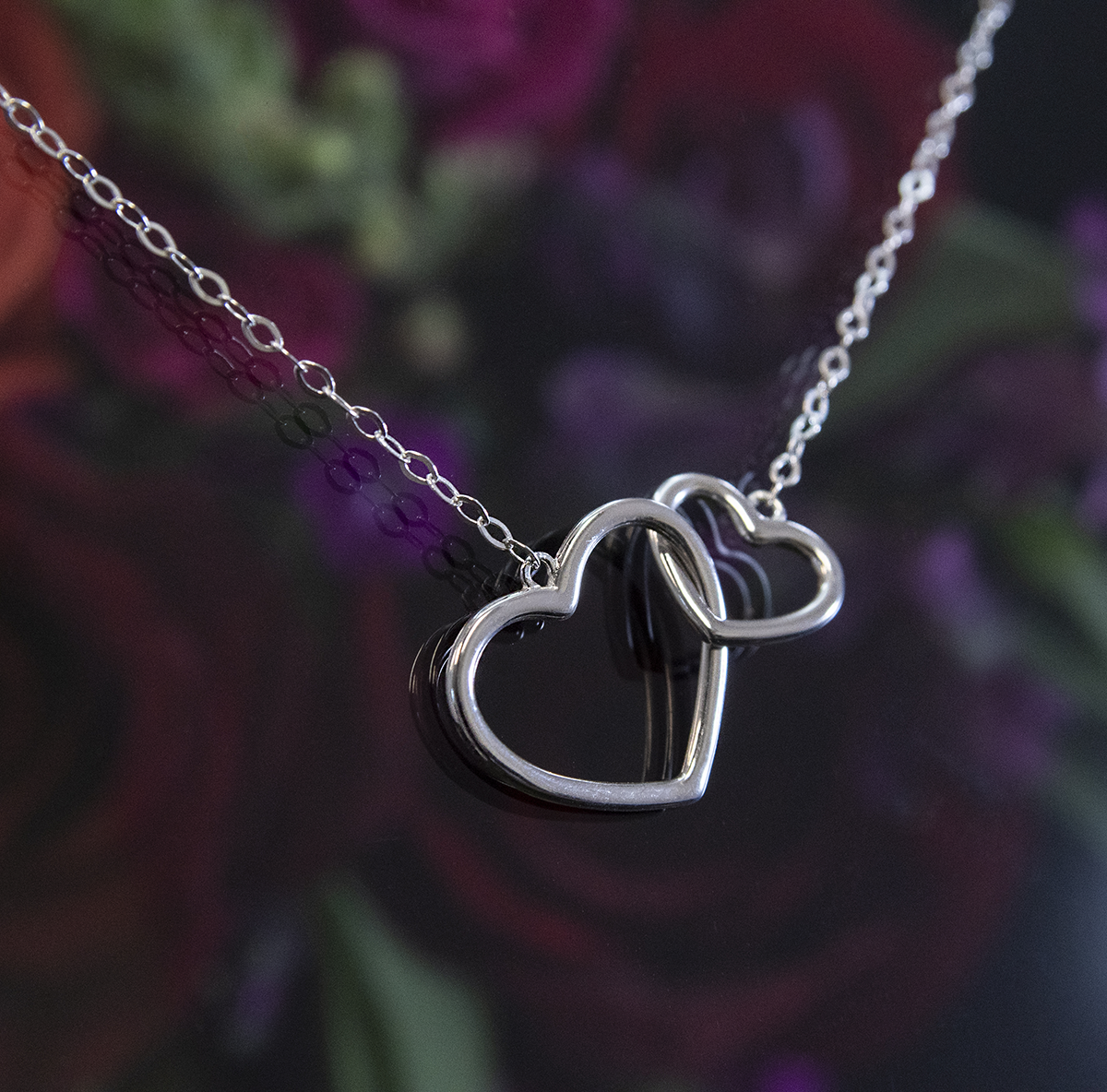 sarah interlocking hearts necklace • mother & daughter, never apart ...