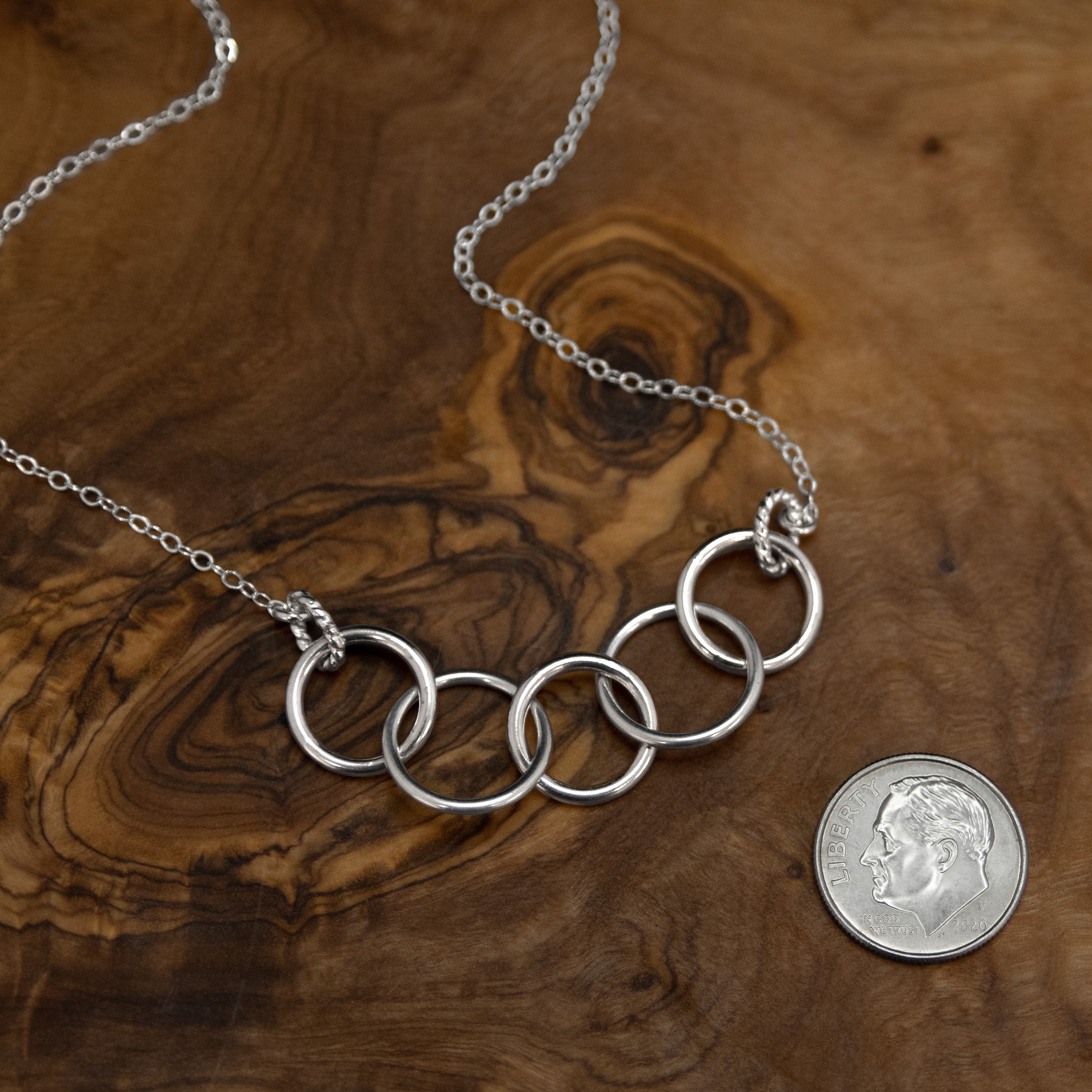 5 ring necklace