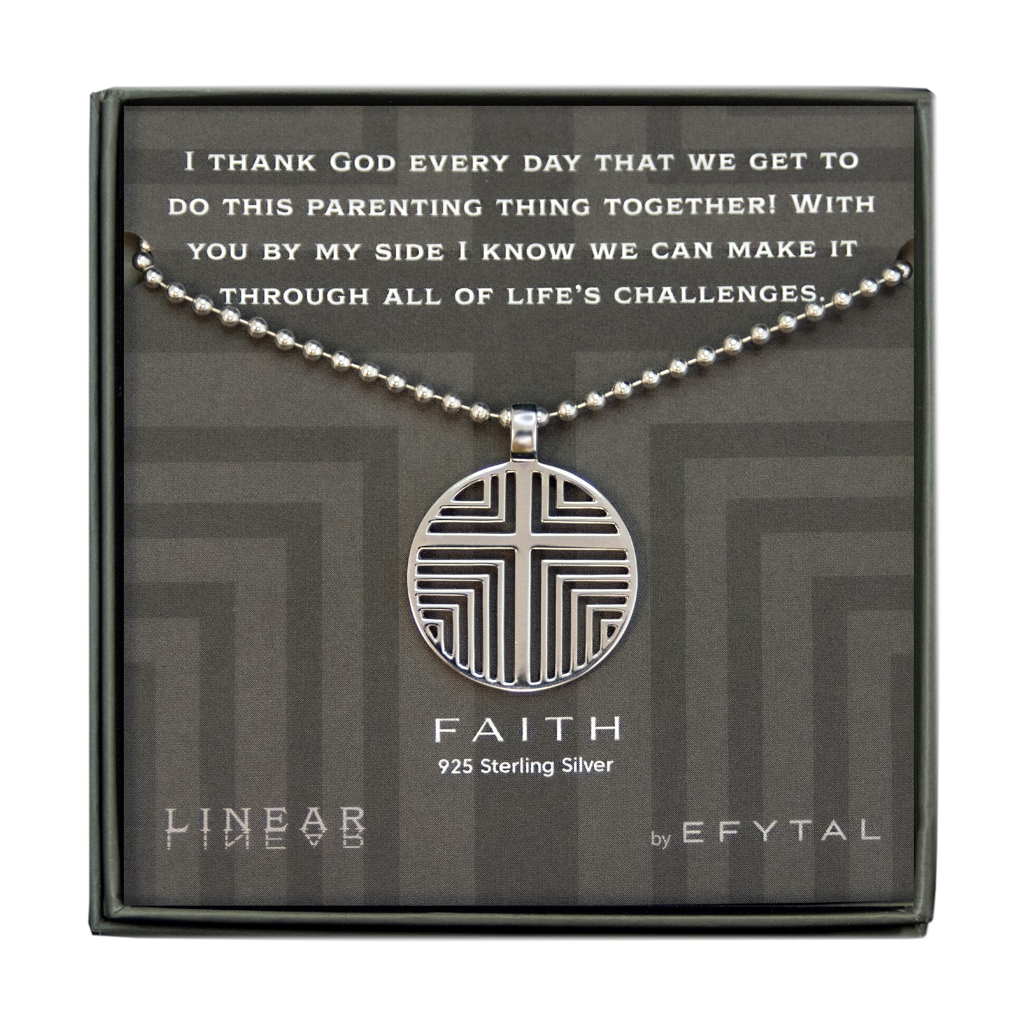EFYTAL Mens Sterling Sliver Cross Necklace • New Dad Gift from Wife -  EFYTAL Jewelry
