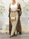 Leopard Open-Front Kimono