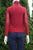 Bomovo Turtle Neck Mesh Sleeve top, Stretchy material. Mesh sleeves, Red, 100% Polyester, women's Tops, women's Red Tops, Bomovo women's Tops, red long sleeve top, red sweater, turtle neck blouse,