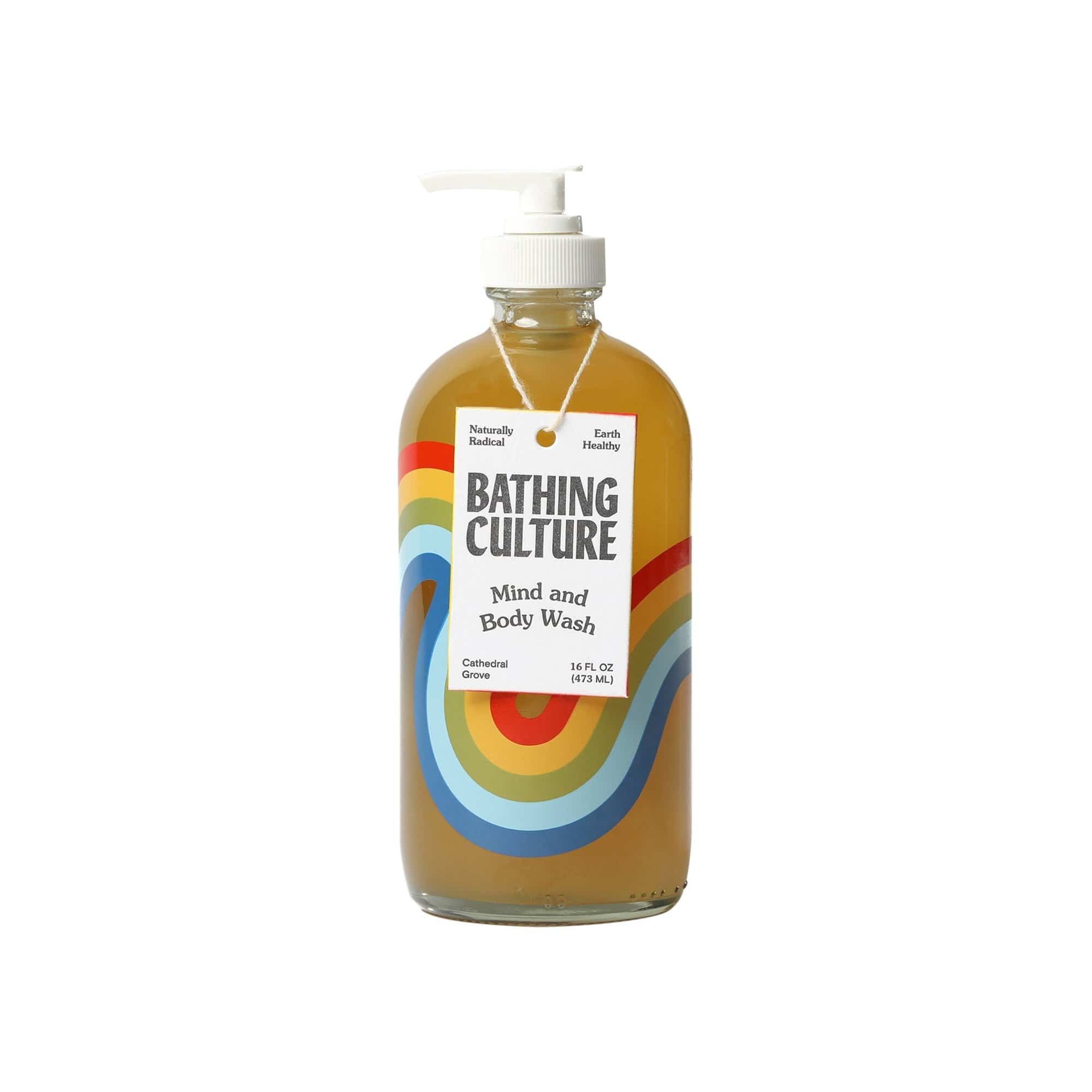 Refillable Rainbow Glass Mind + Body Wash