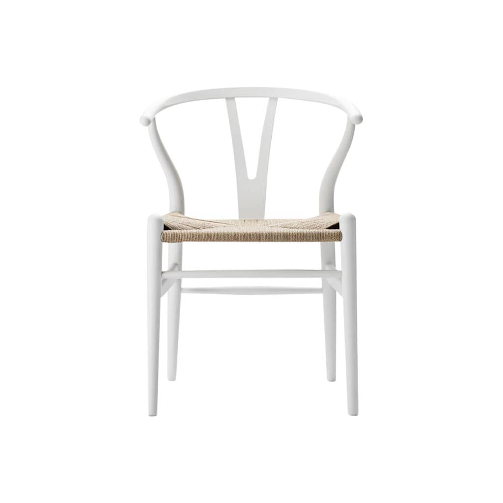 CH24 Wishbone Soft White Chair