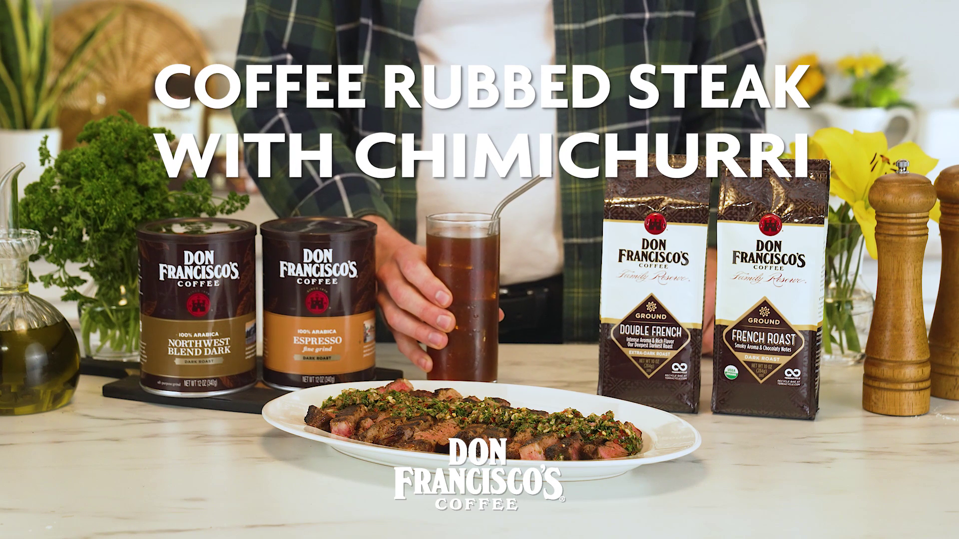 Coffee-Rubbed Steak with Chimichurri – Don Francisco's Coffee