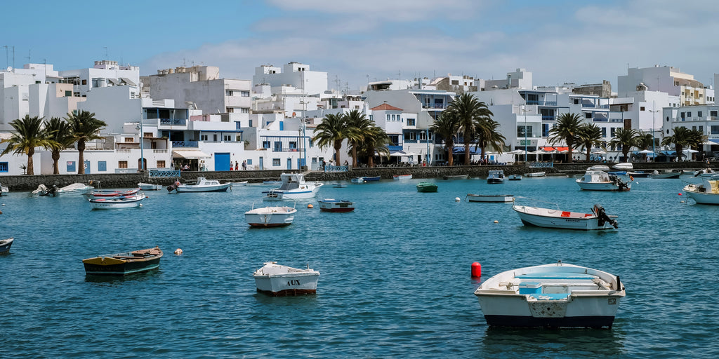 Marina in the city of Arrecife, the capital of Lanzarote