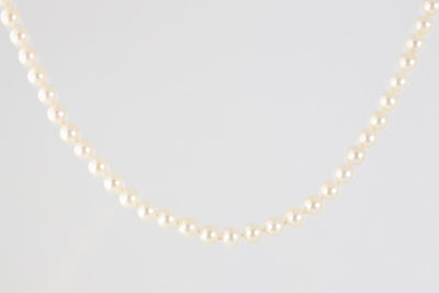 17.5” 14k Yellow Gold Pearl 6.65mm Necklace (27.7g)