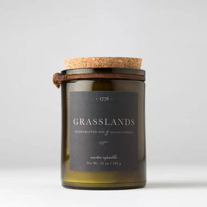 1776 Soy Beeswax Man Candle: Grasslands - Ivy House Boutique