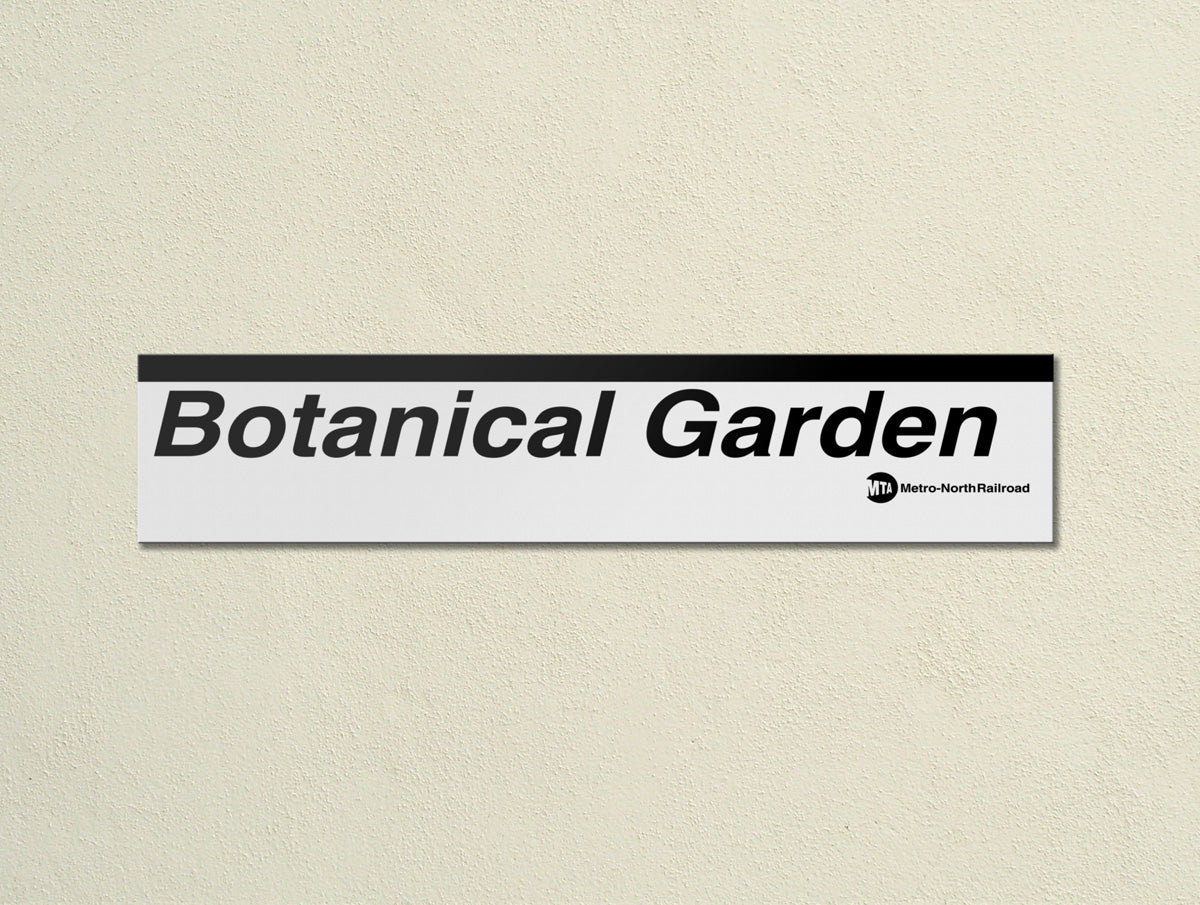 Botanical Garden Underground Signs