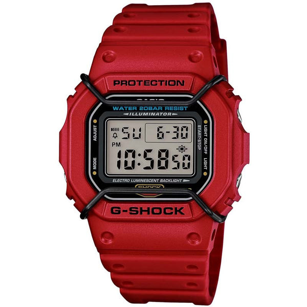 CASIO G-SHOCK SQUARE DESIGN RED RESIN WATCH DW-5600P-4 – Watchain