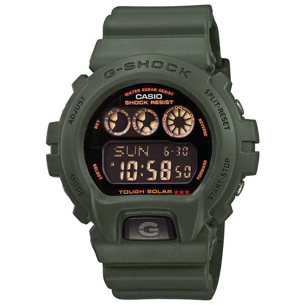 CASIO G-SHOCK TOUGH SOLAR MILITARY OLIVE GREEN RESIN WATCH G-6900KG-3D ...