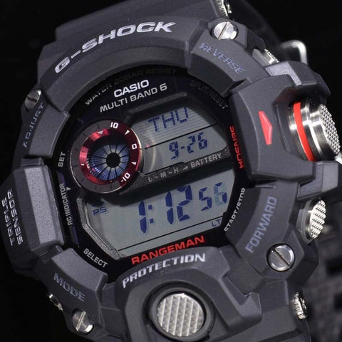 CASIO G-SHOCK RANGEMAN MULTIBAND 6 SOLAR BLACK WATCH GW ...