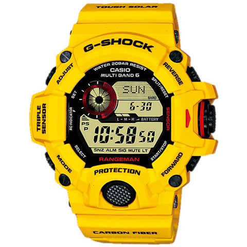 casio digital watch yellow