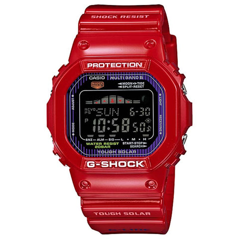 Casio G Shock G Lide Tough Solar Multi Band 6 Red Watch Gwx 5600c 4d Watchain