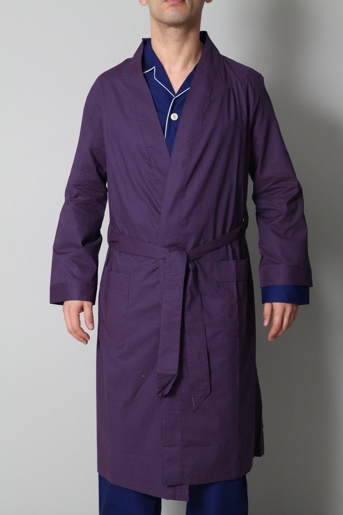 lavender dressing gown