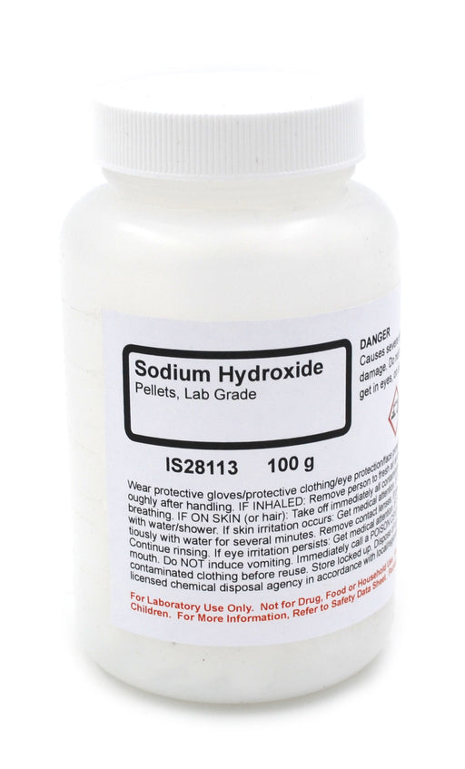 Potassium Hydroxide, Pellets, Laboratory Grade, 500 g
