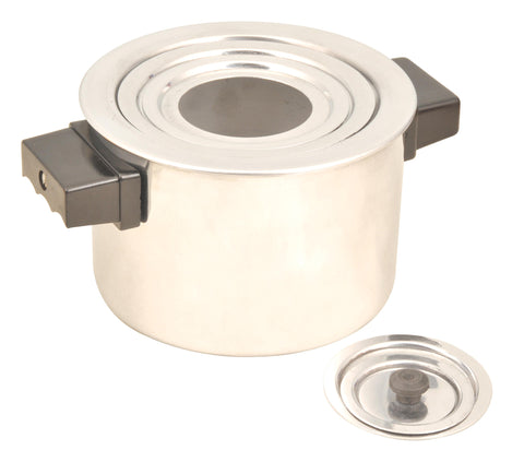 Water Bath, Cylindrical, made of thick Aluminum sheet, 200ml.