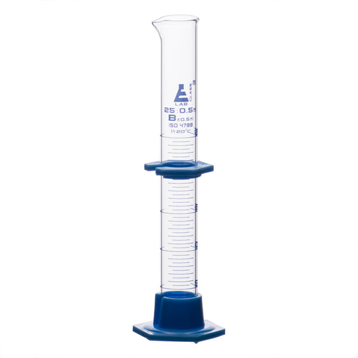 Graduated Cylinder, 250mL - Class A - Squat Form - Hexagonal Base