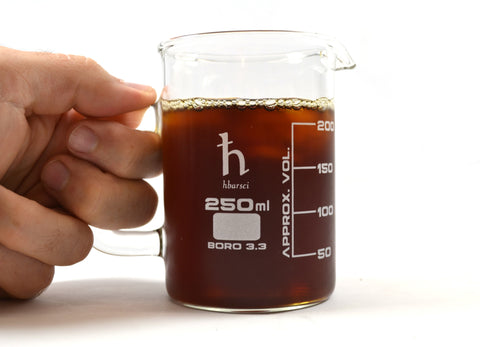 Premium Beaker Mug, Tall Form, Spout - Heavy Duty Borosilicate Glass —  hBARSCI