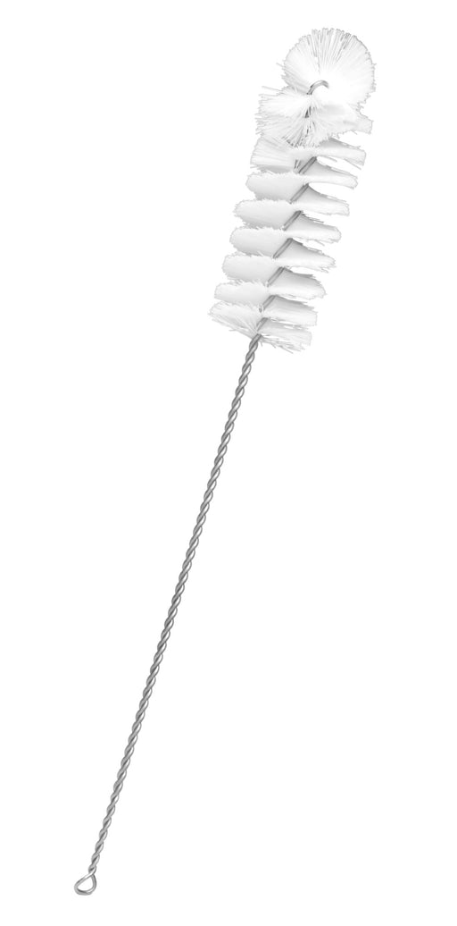 Straw Cleaning Brush - White Nylon with Straight Tip - 6L - 1/4 Diameter