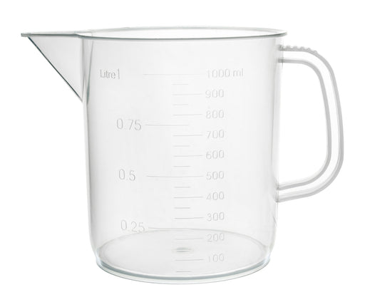 Polypropylene Measuring Jug with Handle and Spout, Short Form