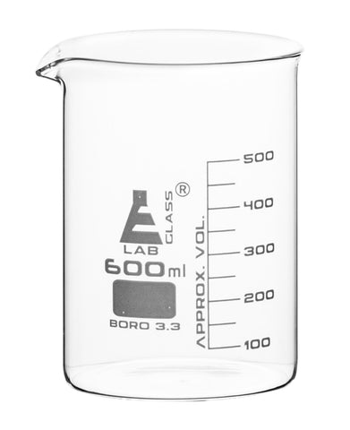 Premium Beaker Mug, Tall Form, Spout - Heavy Duty Borosilicate Glass —  hBARSCI