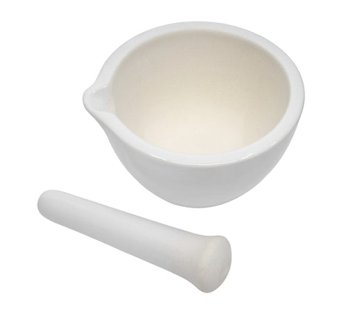 Porcelain Crucible with Lid, 100ml Capacity, Squat - Eisco Labs