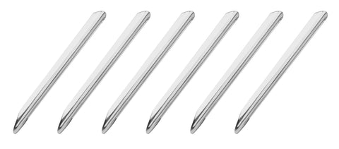 6PK Scoops with Spatulas, 5.9 Inch - Teflon Coated Stainless Steel