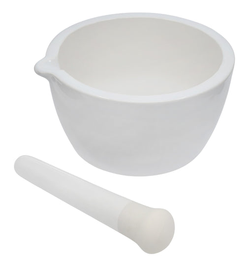 Porcelain Crucible with Lid, 100ml Capacity, Squat - Eisco Labs