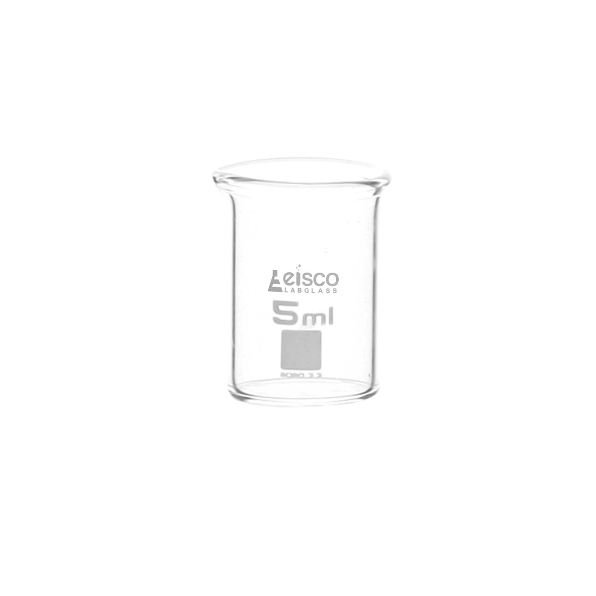 5ml Beaker Low Form Borosilicate Glass Spout Eisco Labs — Hbarsci 1492