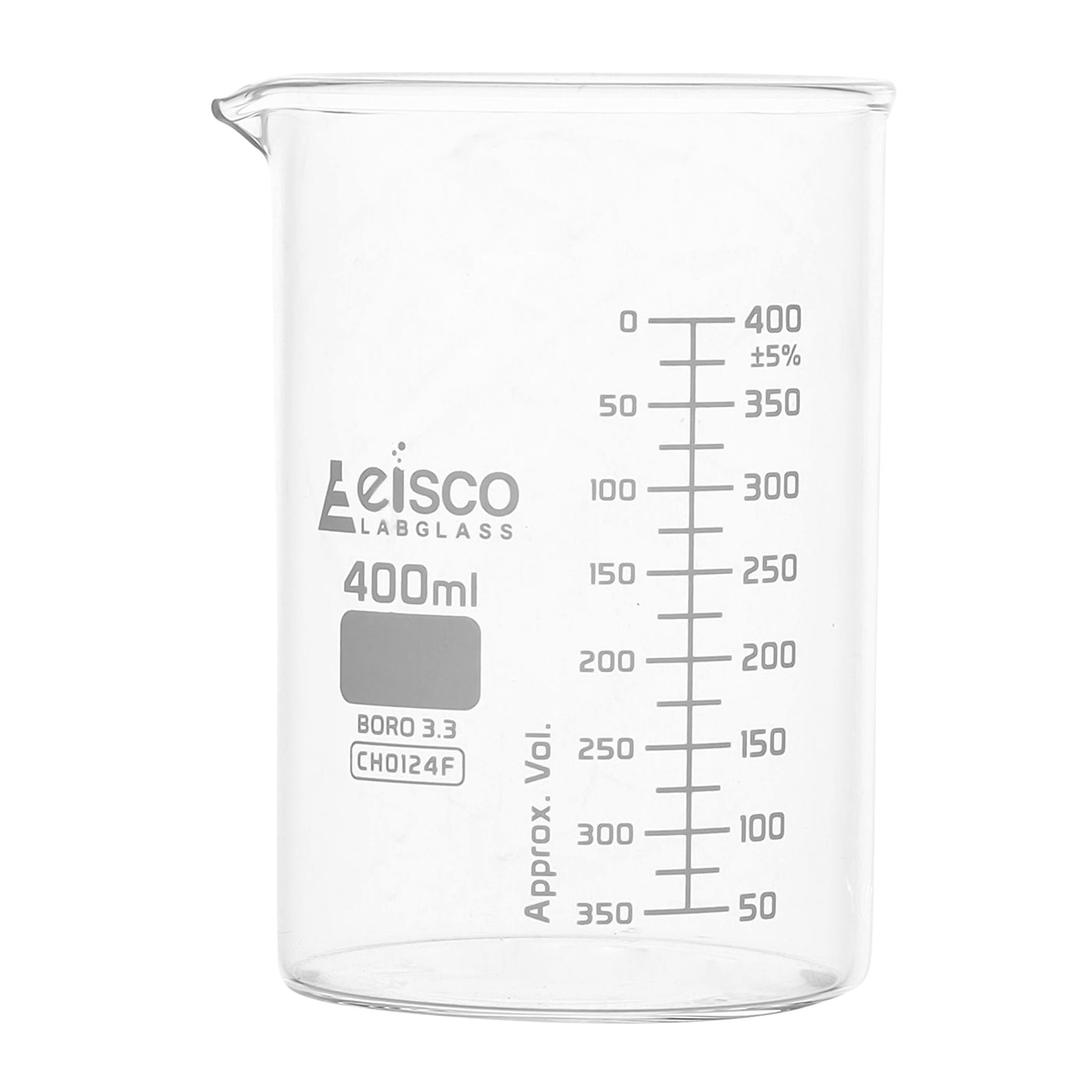 Beaker 400ml Astm Low Form Graduated Borosilicate Glass — Hbarsci 6141