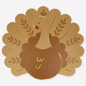 Folk Turkey Placemat - Pickering Boxwood
