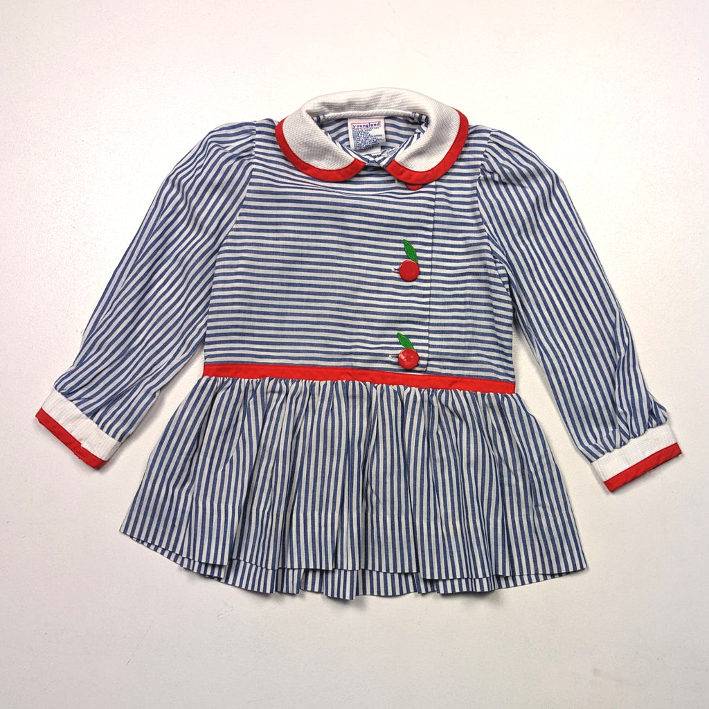 Vintage Youngland Stripe Dress Sz 18m