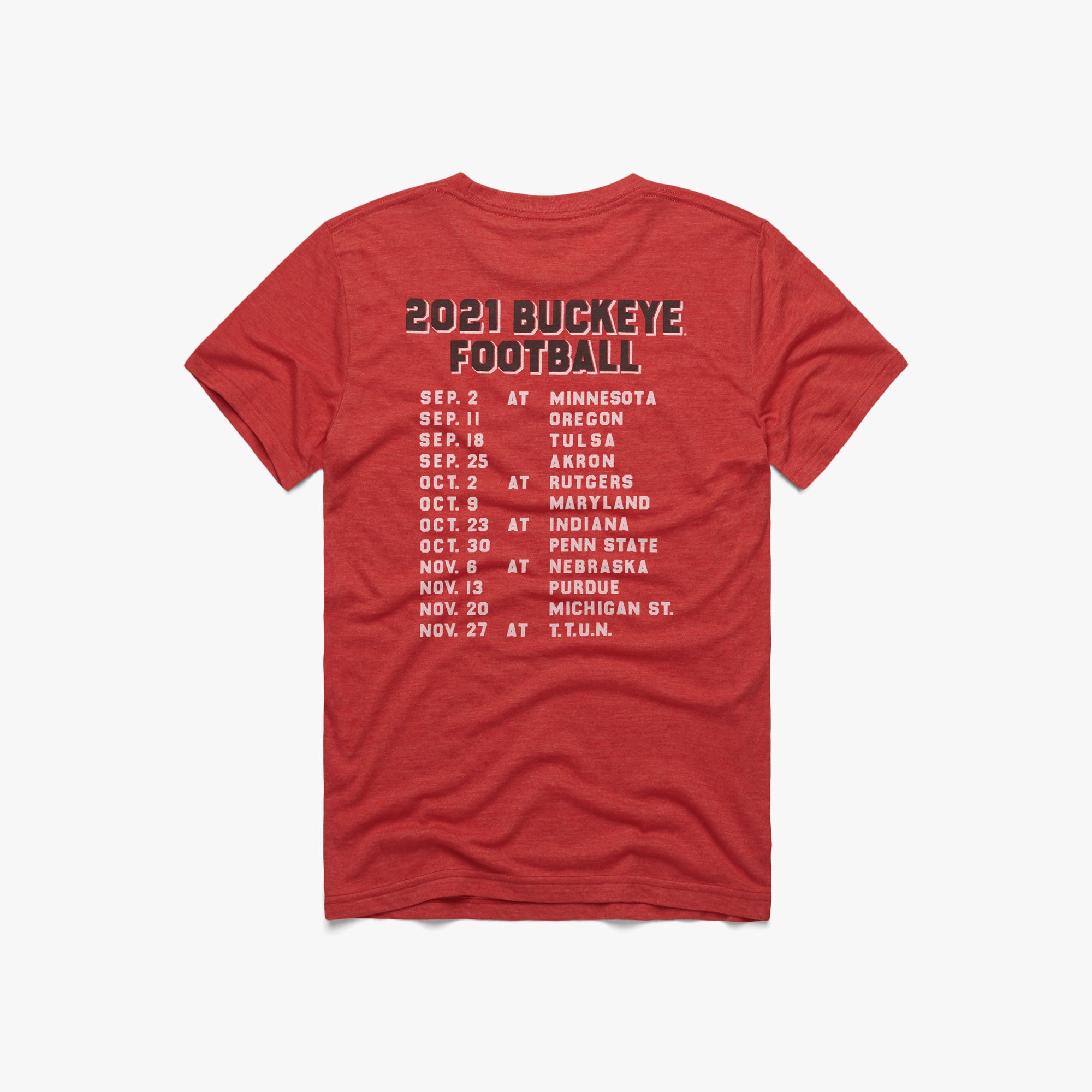 Buckeyes Football Schedule 2021 | Retro OSU Buckeyes T-Shirt – HOMAGE