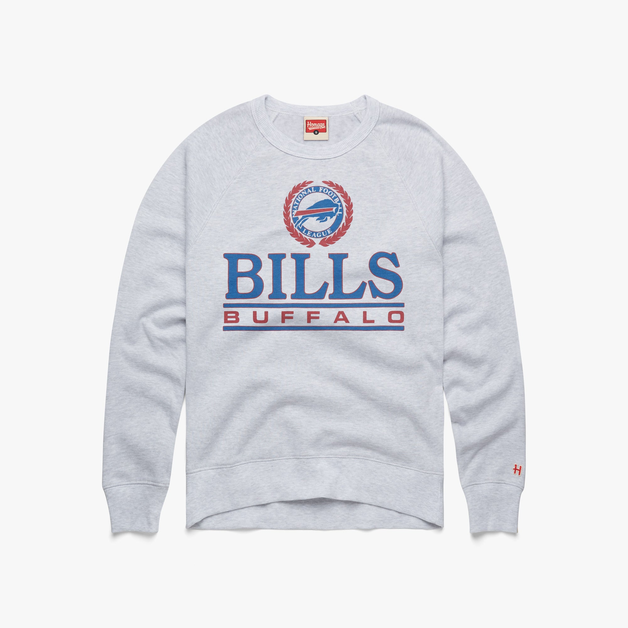 CustomCat Buffalo Bills Retro NFL Hoodie White / 2XL