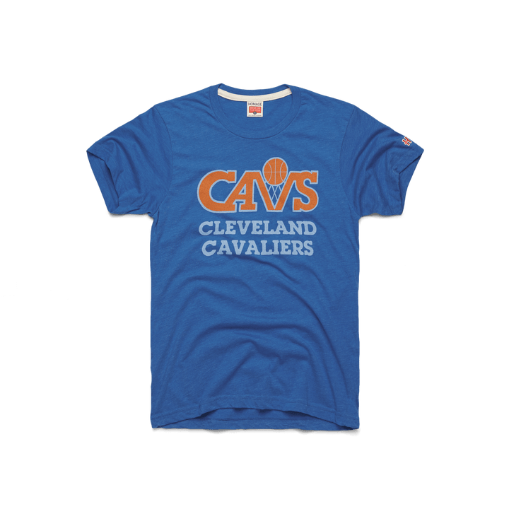 blue and orange cavs shirt