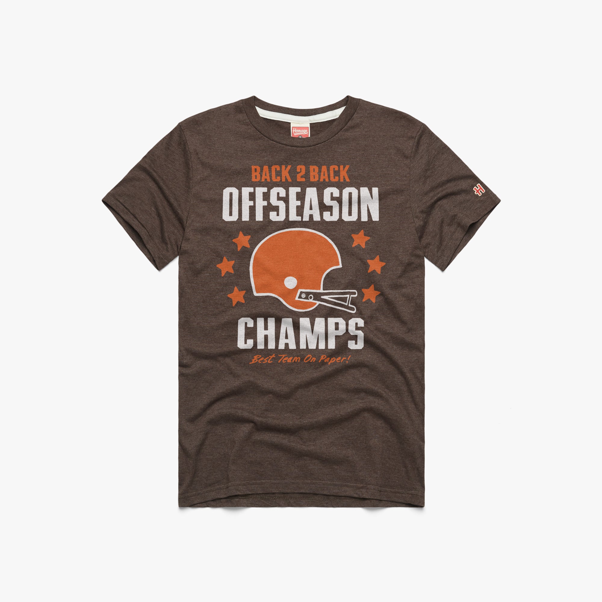 Cleveland Back 2 Back Offseason Champs Retro Football T Shirt Homage