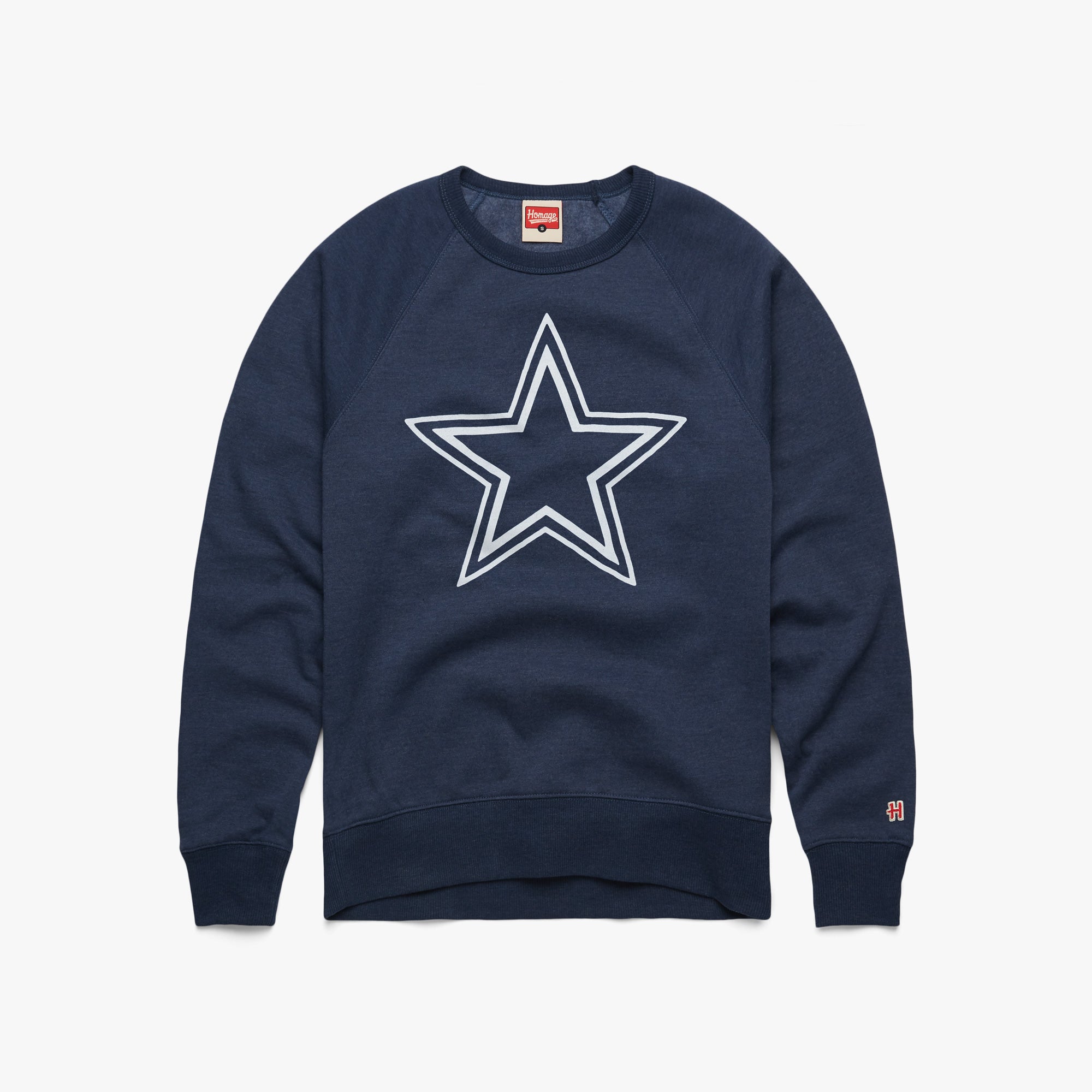 Women's Dallas Cowboys Antigua Navy Victory Crewneck Chenille Pullover  Sweatshirt