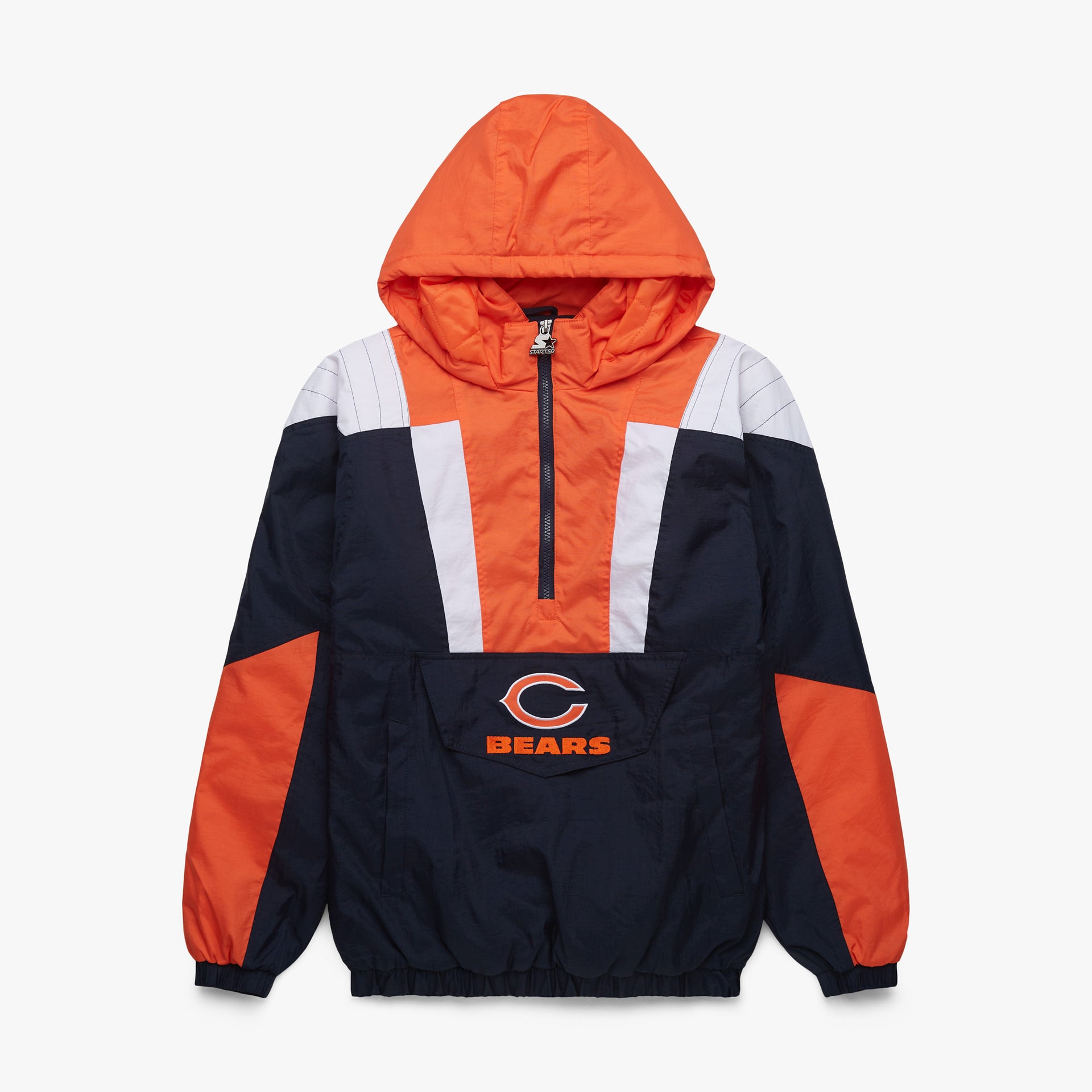 HOMAGE X Starter Bears Pullover Jacket | Retro Chicago Bears Jacket