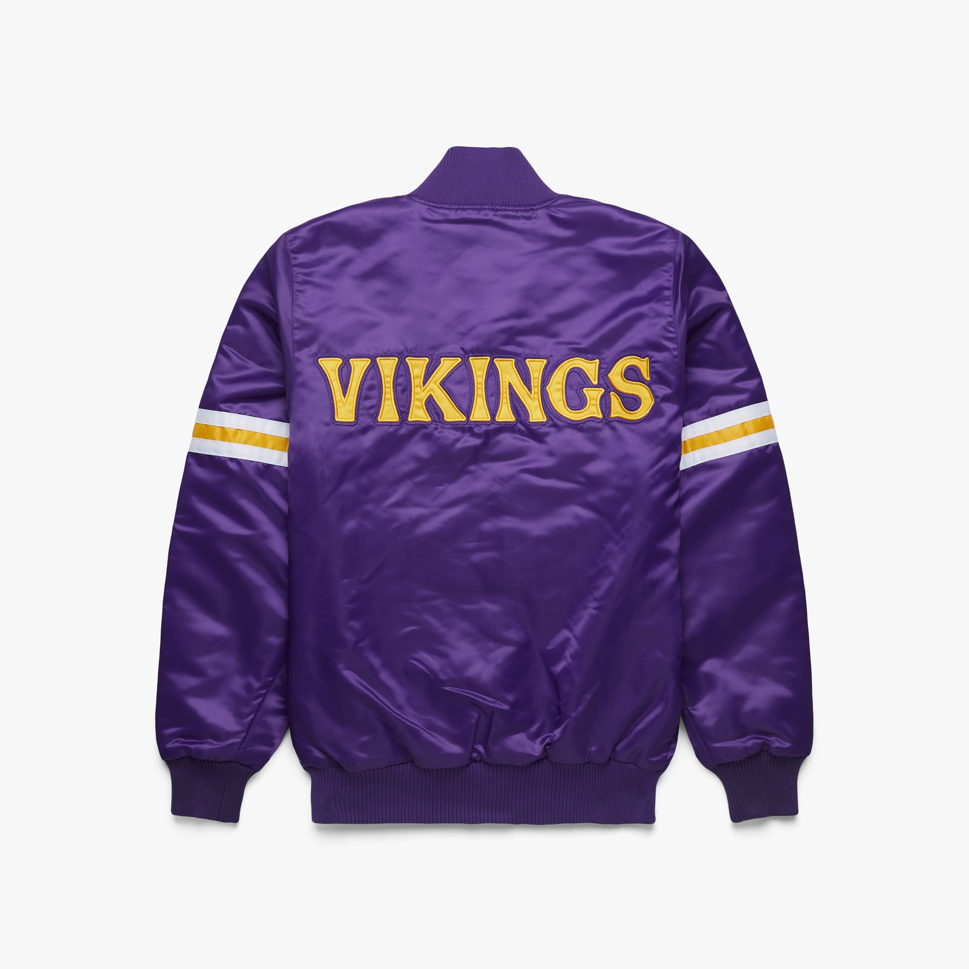 HOMAGE X Starter Vikings Satin Jacket | Men's Retro NFL Jacket
