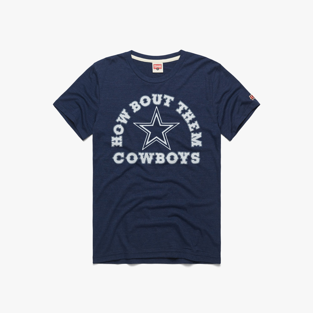 Dallas Cowboys Men'sFlare HOW BOUT THEM COWBOYS T-Shirt Navy