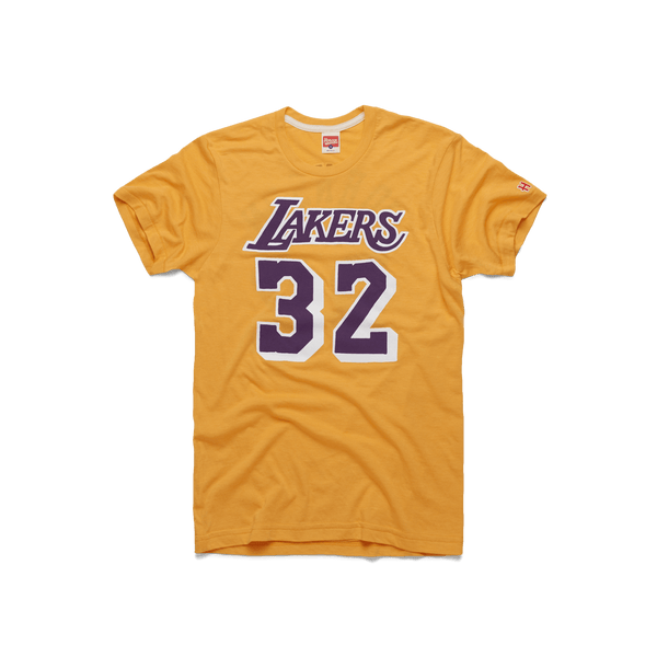 Lakers Magic Johnson #32 Los Angeles Retro NBA Player Jersey T-Shirt ...