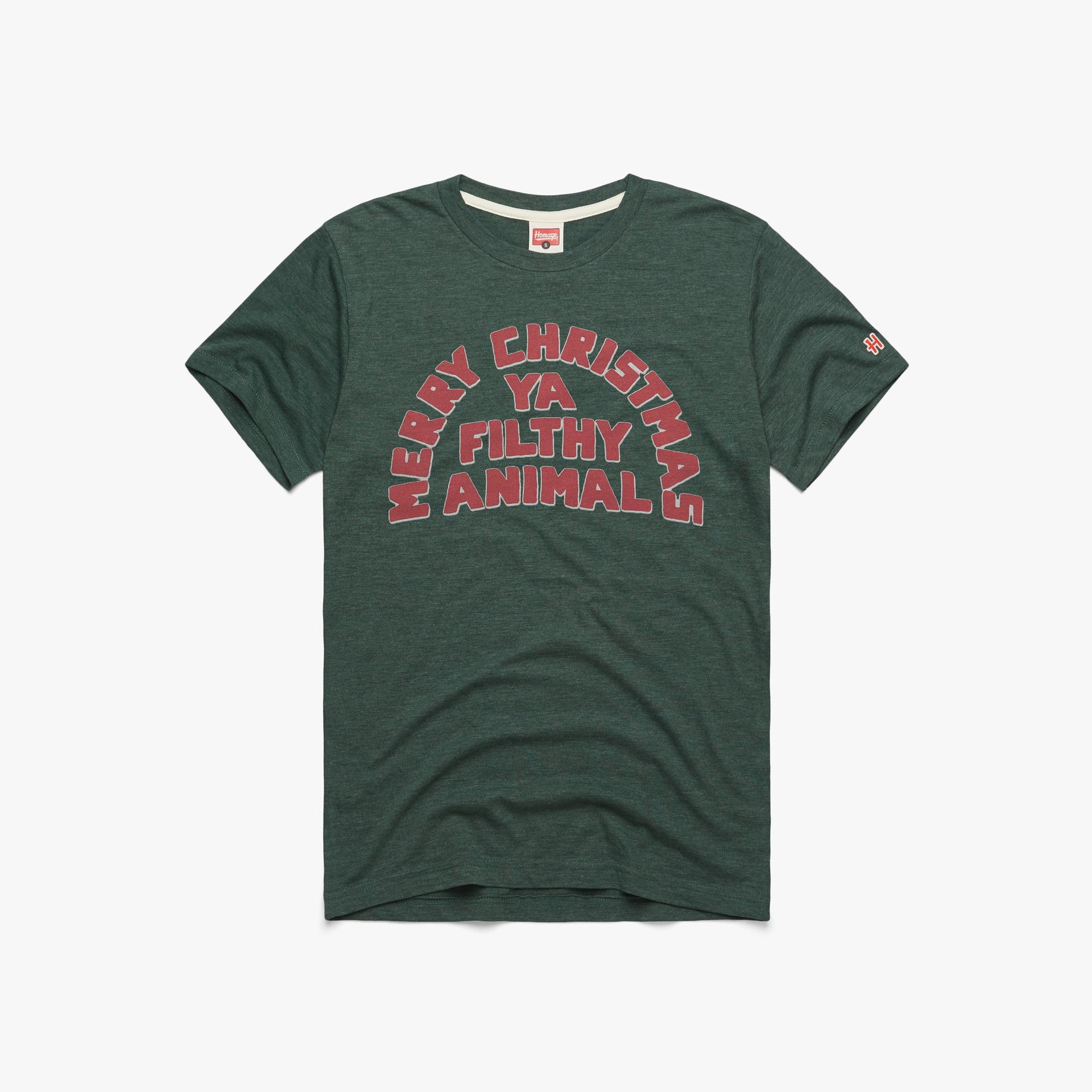 Merry Christmas Ya Filthy Animal | Retro Christmas T-Shirt – HOMAGE