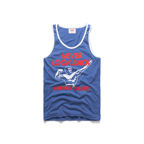 Vintage Never Look Back Tank Top | Retro Arnold Tank Tops – HOMAGE