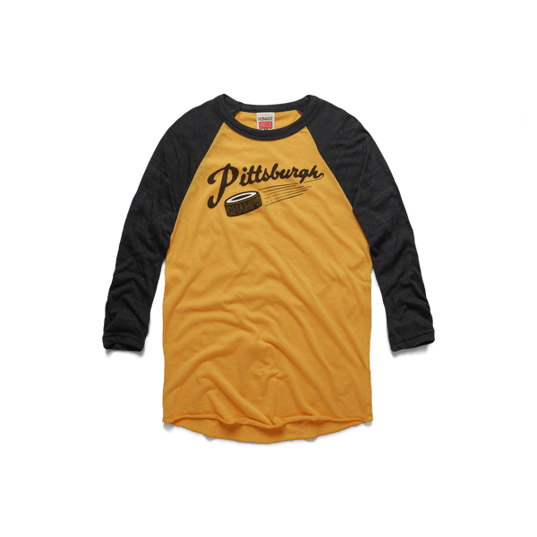 Pittsburgh Slapshot Raglan Pennsylvania Hockey 3/4 Sleeve T-Shirt – HOMAGE