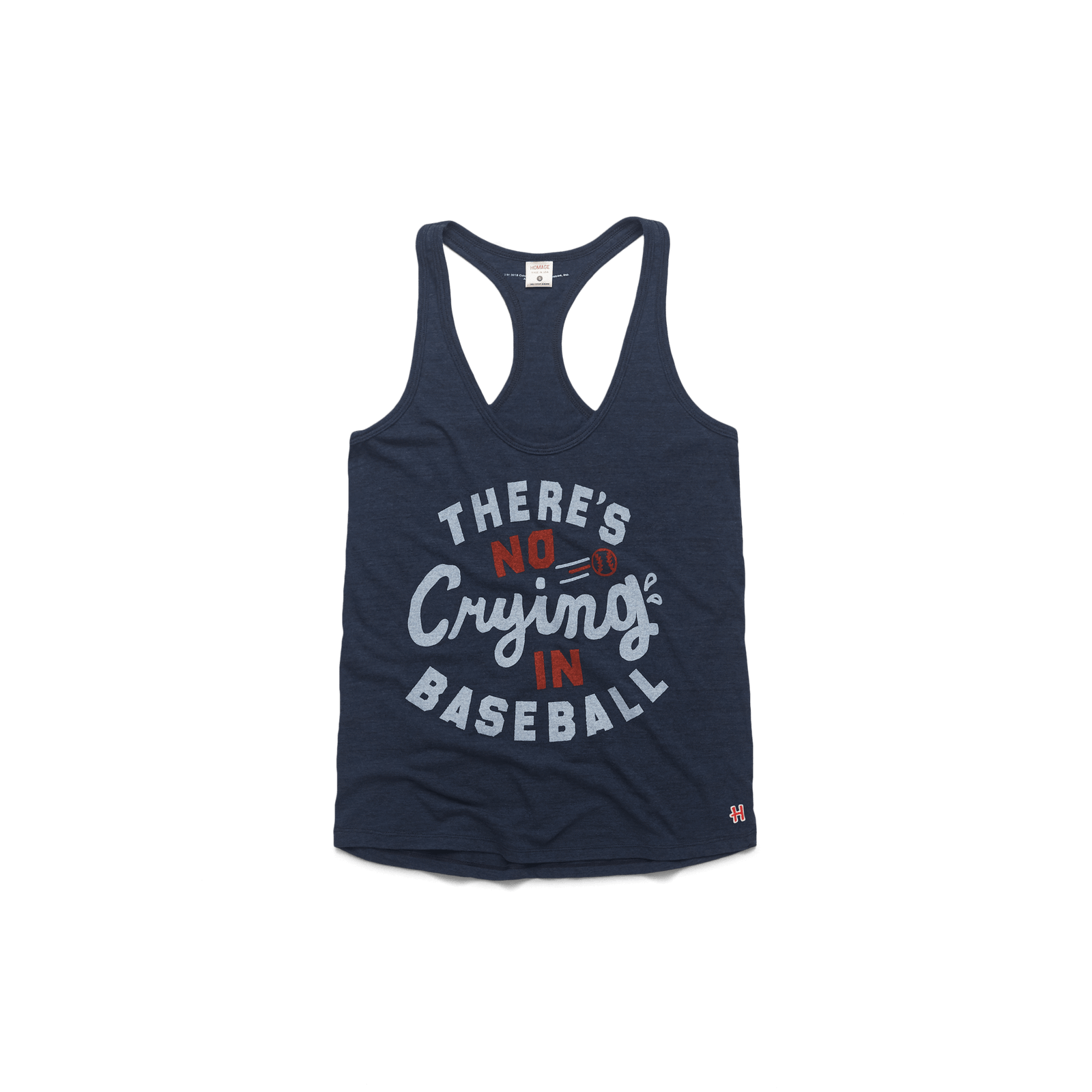 Vintage Women's There's No Crying in Baseball Racerback Tank Top – HOMAGE