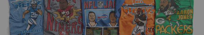 NFL Jam Buffalo Bills Allen and Diggs T-Shirt from Homage. | Officially Licensed Vintage NFL Apparel from Homage Pro Shop.