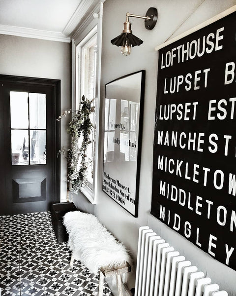 Dark interior hallway - monochrome 